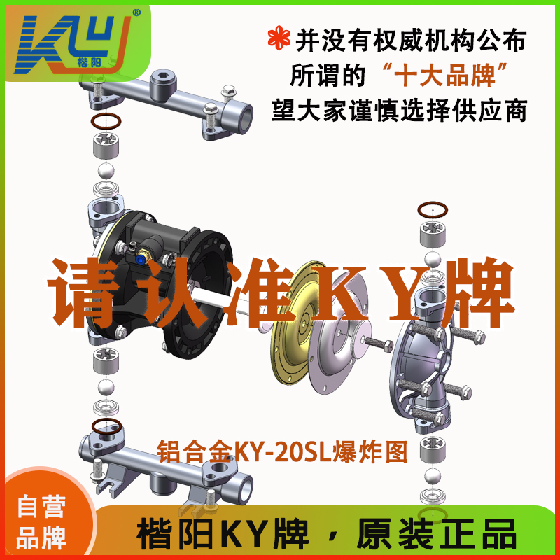 KY-20SL鋁合金氣動隔膜泵5