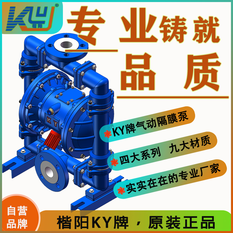 KYQ40LC鑄鋼內襯氟氣動隔膜泵3