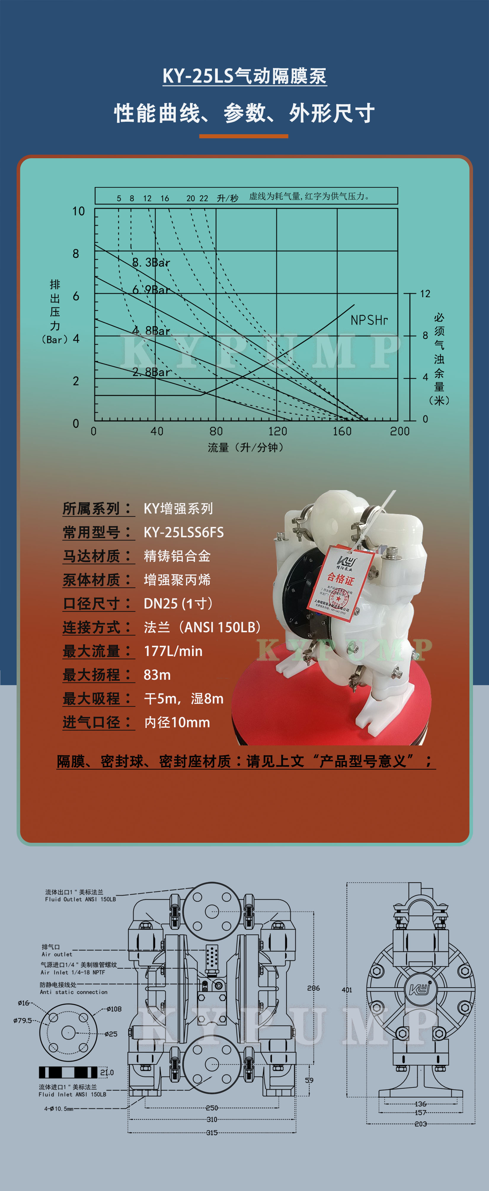 5-泵詳細(xì)參數(shù)KY-25LS