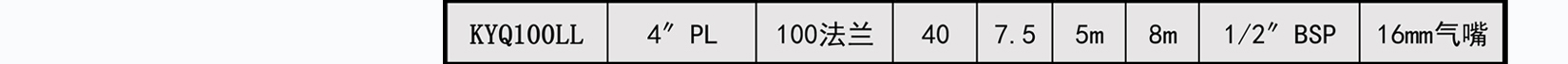 KYQ100鋁合金氣動隔膜泵詳細參數(shù)